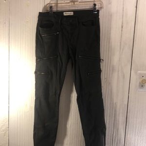 Madewell skinny skinny multi zipper jeans